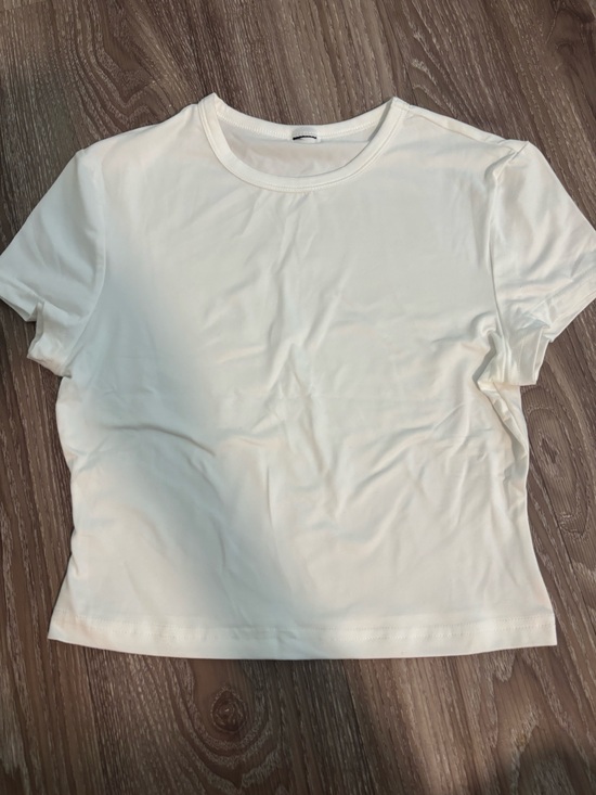Amazon Essentials Tops - Women's White Short Sleeve Lounge Tee